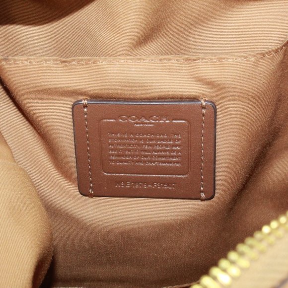 Coach F31507 Abby Brown Pebble Leather Duffle Hobo Shoulder Bag - Picture 7 of 9